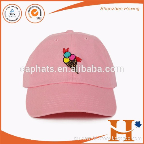 Custom embroidered dad hat and cap 6 panel baseball cap